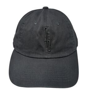 American Needle Slideback Hat Black One Size Adjustable Embroidered